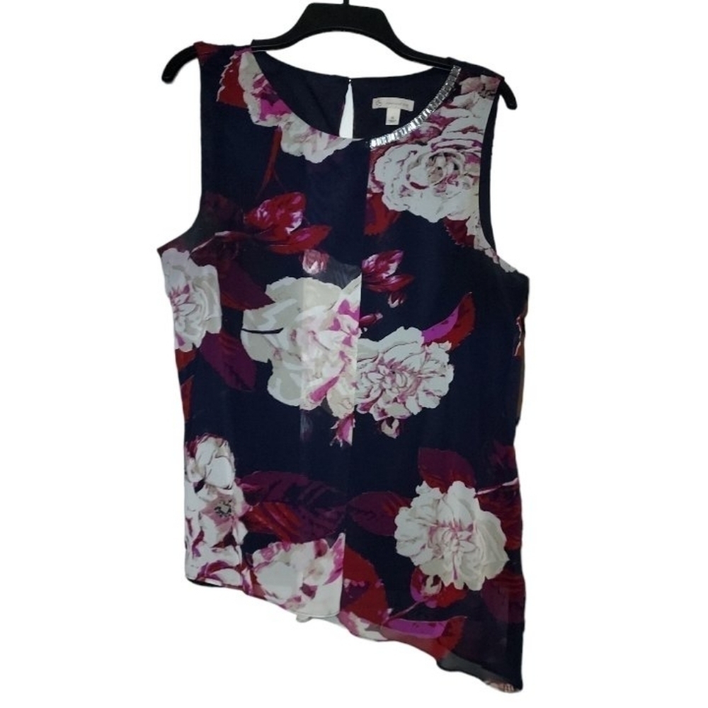 Cb established floral tank blouse